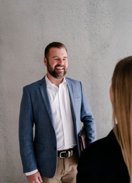 Photo of Lifestyle Finance Group Team Nick having a mortgage broker meeting with client